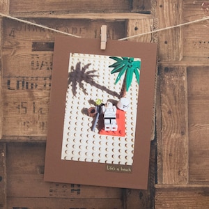 Message d'accueil, Carte d'anniversaire, Mari, Femme, Ami, Personnalisé, Vide, Carte, Stormtrooper, Plage, Détendez-vous, Lego