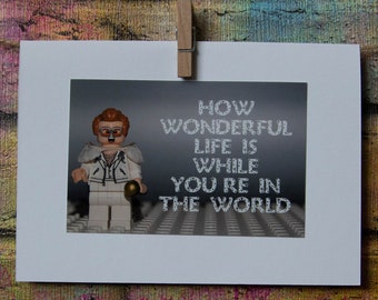 Elton John, Lego, figurine Lego, carte d'anniversaire, mari, femme, ami, personnalisé, vierge, voeux, carte, Elton John lego