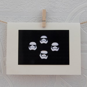 Man, Vrouw, Vriend, Gepersonaliseerde, Leeg, Groet, Kaart, Star Wars, Stormtrooper, Üç kamera, Boho Rhapsody, Lego, Verjaardagskaart