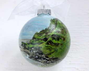 Irlande Grande décoration de vacances personnalisée, décoration personnalisée | Boule de Noël peinte à la main | souvenir de lune de miel | souvenir de voyage de vacances