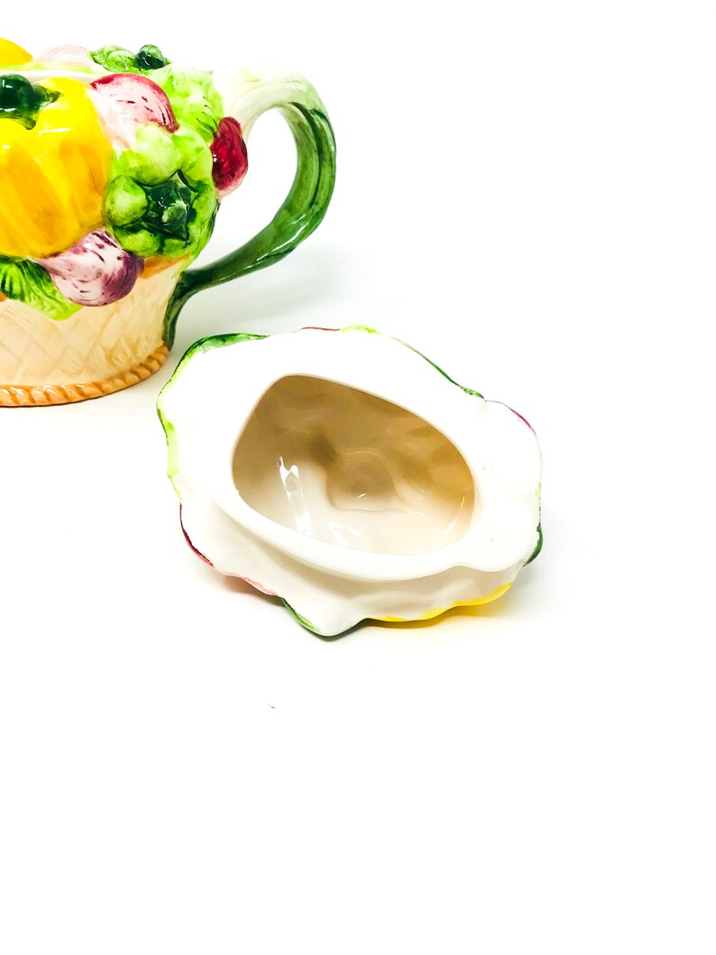 Vintage Teapot Vegetable Decor Vegetable Teapot Home Decor Kitchen Decor Kitchenware Gift Ideas Kitchen Kitsch Gifts for Her