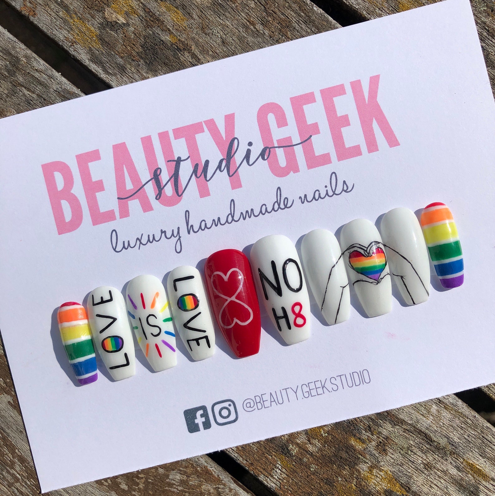 Love is Love Pride Rainbow Lgbtq All Shapes Press on Nails - Etsy UK
