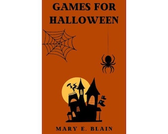 Gry na Halloween - Pomysły na gry dla małych dzieci i dorosłych - Gry imprezowe - 1912 Rzadka książka vintage - Natychmiastowe pobranie - Cyfrowe - Plik PDF