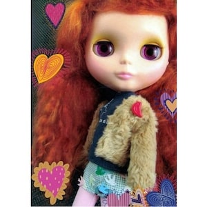 NEO Blythe simple jacket - Vintage PDF pattern & sewing tutorial for Blythe doll - Blythe clothes - Easy instruction - Digital download