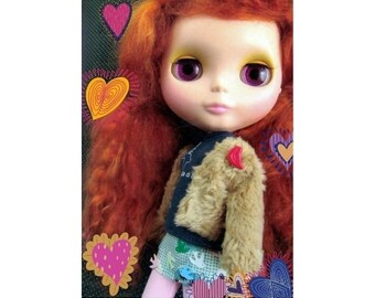 NEO Blythe simple jacket - Vintage PDF pattern & sewing tutorial for Blythe doll - Blythe clothes - Easy instruction - Digital download