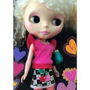 NEO Blythe simple skirt - Vintage PDF pattern & sewing tutorial for Blythe doll - Blythe clothes - Easy instruction - Digital download - PDF