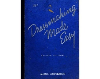 Dressmaking Made Easy - Instructional timeless sewing  concepts - Skills and Techniques - 1939 Vintage sewing book - Instant Download - PDF