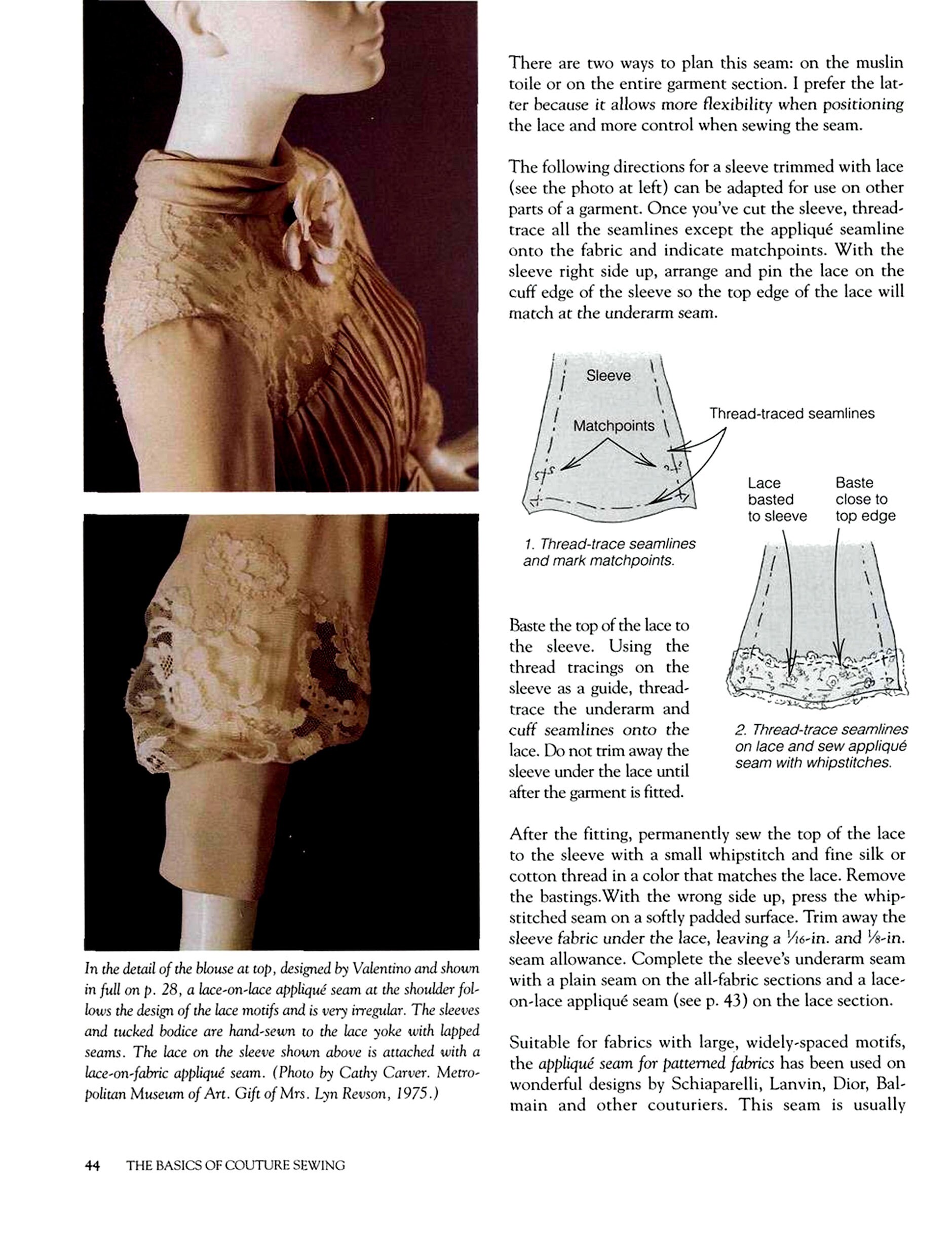 Couture Sewing Techniques 1993 Vintage sewing book Etsy