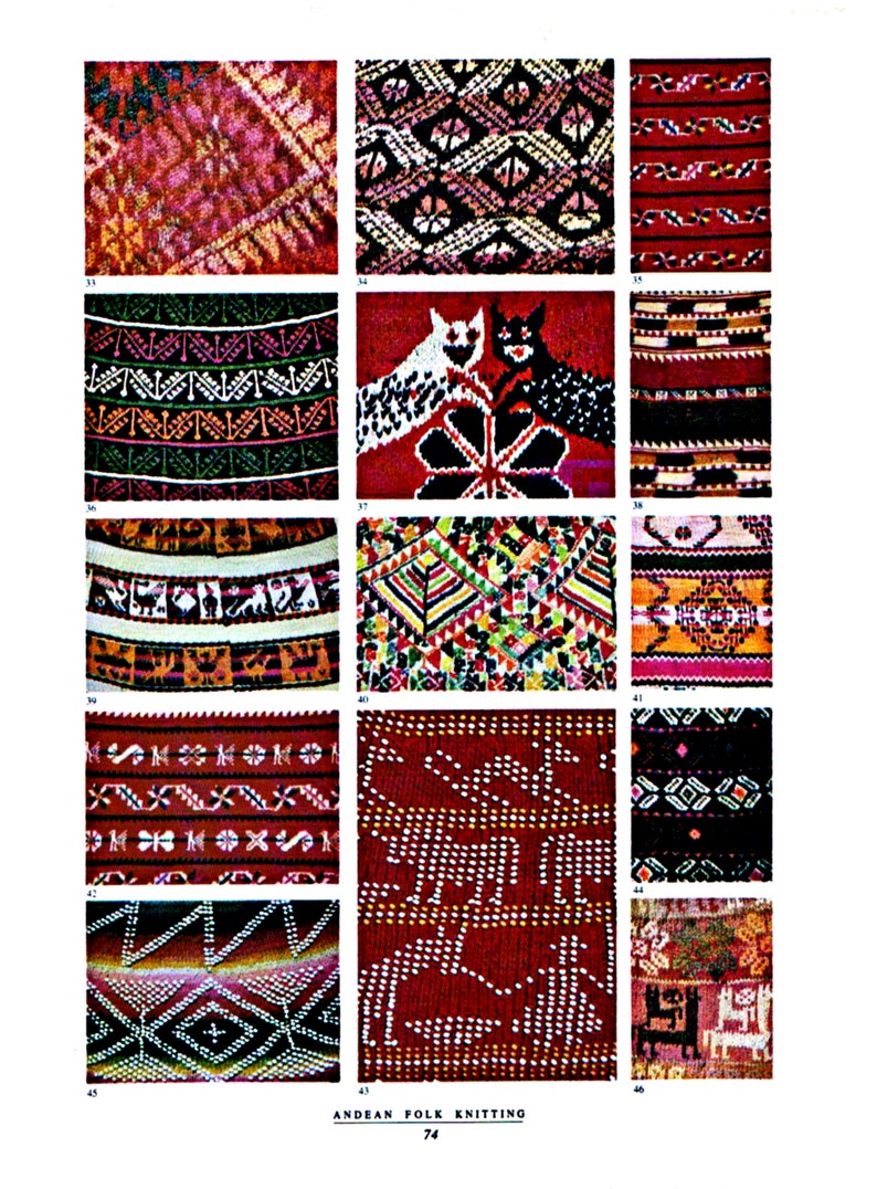 Andean Folk Knitting: Traditions and Techniques from Peru and Bolivia Vintage knitting book Rare Instant Download PDF file image 10