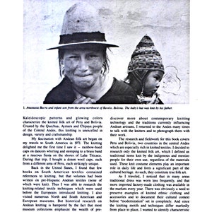 Andean Folk Knitting: Traditions and Techniques from Peru and Bolivia Vintage knitting book Rare Instant Download PDF file image 4