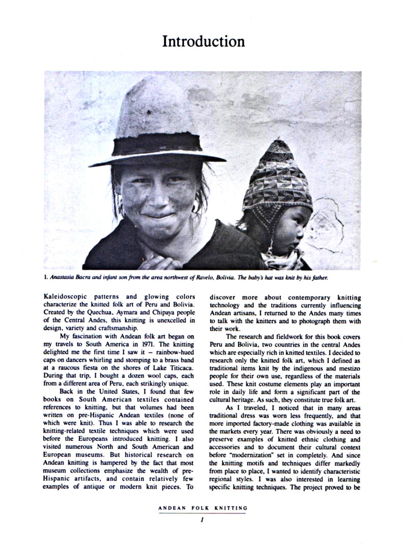Andean Folk Knitting: Traditions and Techniques from Peru and Bolivia Vintage knitting book Rare Instant Download PDF file image 4