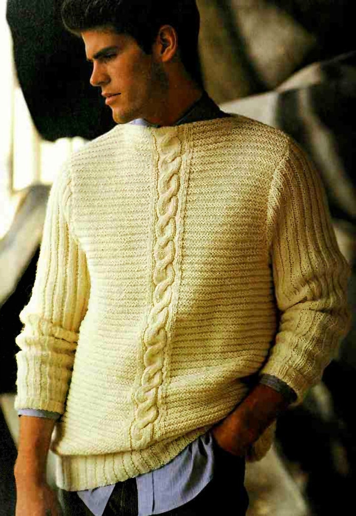 Vogue men's knits 1985 Vintage Book Vogue knitting | Etsy