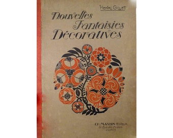 Nouvelles Fantaisies Decorativas - 1914 Libro único antiguo - Conjunto de patrones de bordado - Libro de diseños - Descarga instantánea - Archivo PDF