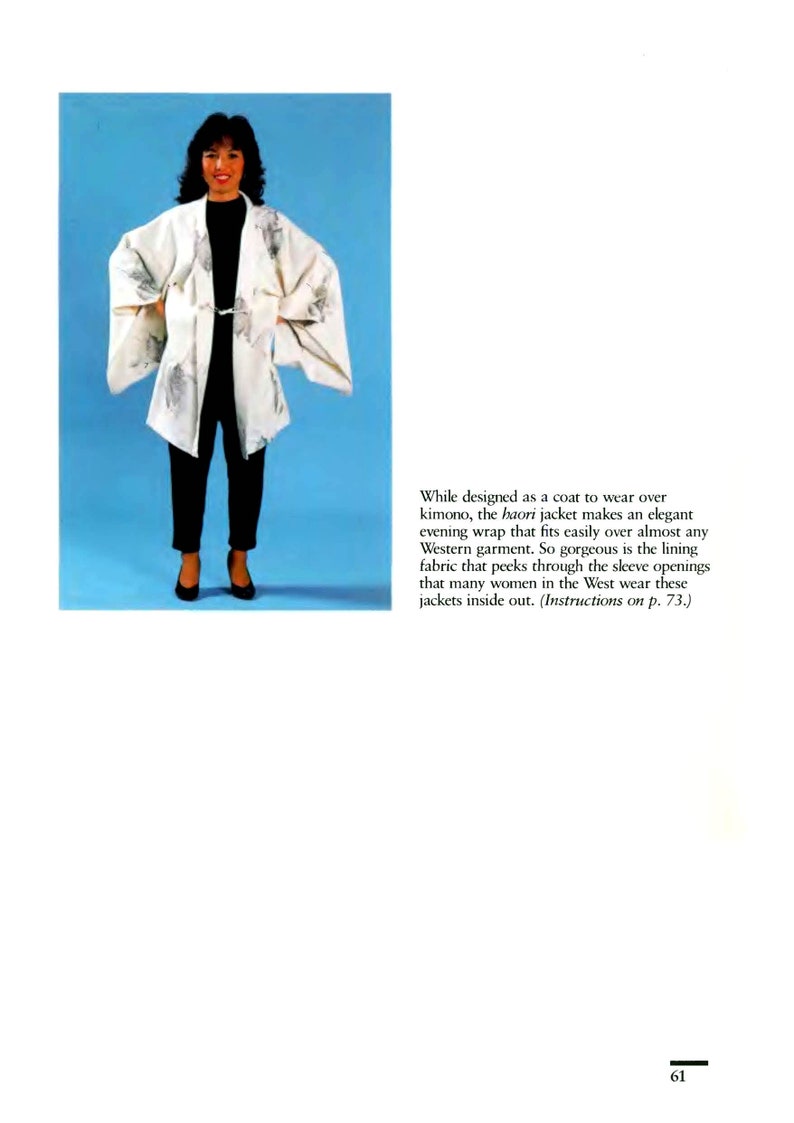 Crea i tuoi vestiti giapponesi: modelli e idee per l'abbigliamento moderno Libro vintage Kimono classico Download istantaneo File PDF immagine 9