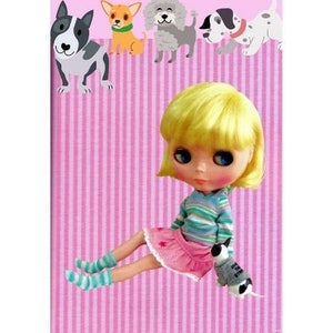 NEO Blythe one piece skirt - Vintage PDF pattern & sewing tutorial for Blythe doll - Blythe clothes - Easy instruction - Digital download