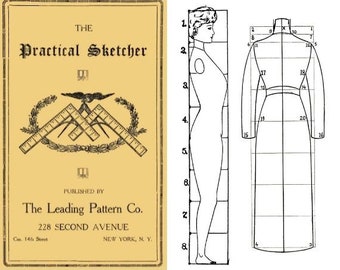 The practical sketcher; a complete and practical method of sketching, for women’s, misses, junior’s, children’s and infant’s garments - PDF