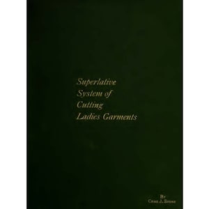 Superlative Schnittmuster Damenbekleidung - Schnittmuster - Kleid Mieder - Baske - 1897 Antikes Buch - Instant Download - PDF-Datei