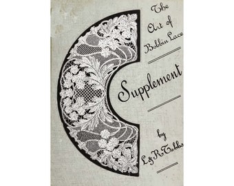 Suplement do Sztuka koronki klockowej - Wenecki Mediolan Genueński Flamandzki Duchesse Bruksela - 1911 Unikalna książka - Natychmiastowe pobranie - Plik PDF