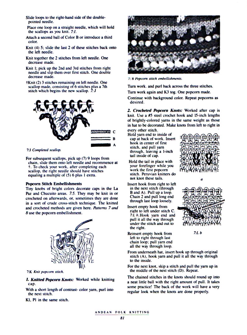 Andean Folk Knitting: Traditions and Techniques from Peru and Bolivia Vintage knitting book Rare Instant Download PDF file image 6
