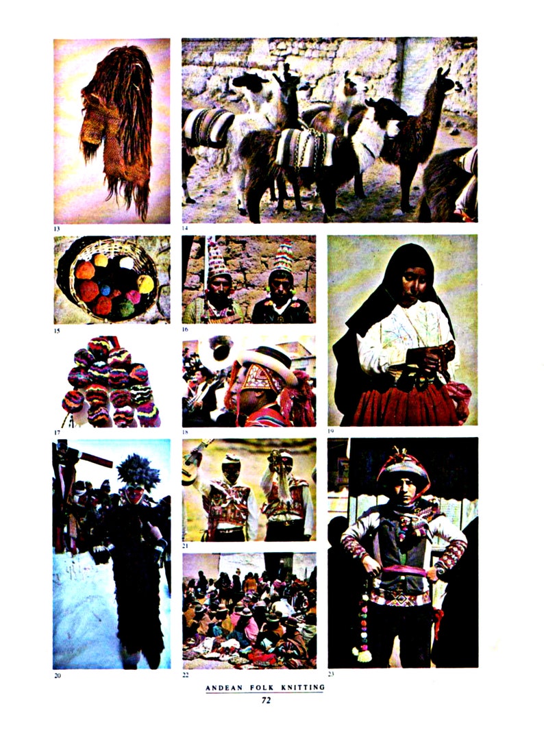 Andean Folk Knitting: Traditions and Techniques from Peru and Bolivia Vintage knitting book Rare Instant Download PDF file image 8