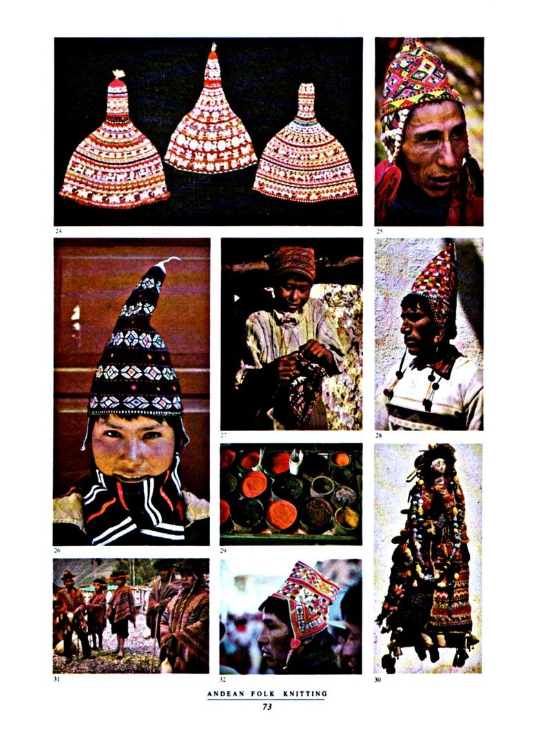 Andean Folk Knitting: Traditions and Techniques from Peru and Bolivia Vintage knitting book Rare Instant Download PDF file image 9