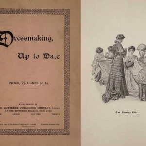 Dressmaking up to date - Complete fully illustrated instructions sewing dressmaking tailoring - 1905 Antique book - Instant Download - PDF