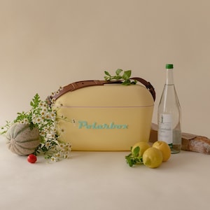 PolarBox - The Retro Cooling Box - 20L, Yellow - Best Cooler for Picnic