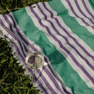 Recycled Cotton Blanket Limited Striped Edition Made in Italy image 5