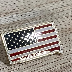 South Dakota State Lapel Pin US Flag American USA Patriot Politics