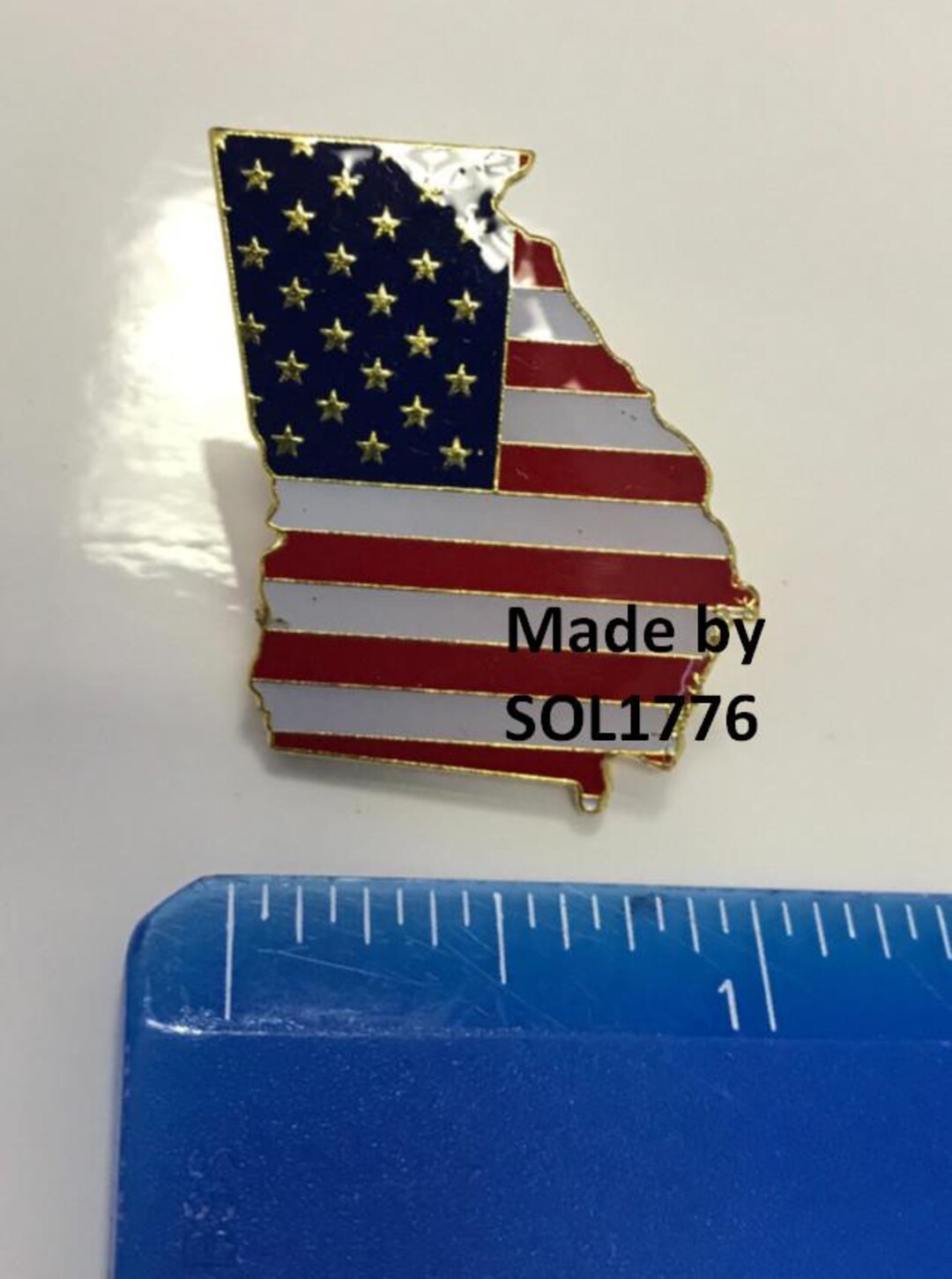Georgia State Pin Georgia State Lapel Pin GA US Flag American USA Patriot Politics - Etsy