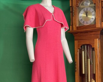 Vintage 1960s Pink Picardo Knits Dress