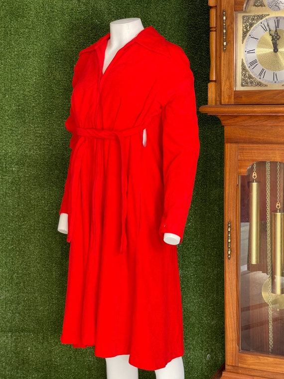 Vintage 1970s Bill Tice Red Loungewear Robe - image 1