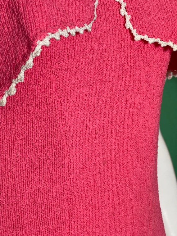 Vintage 1960s Pink Picardo Knits Dress - image 6