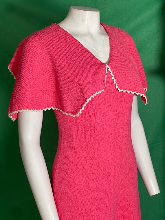 Vintage 1960s Pink Picardo Knits Dress - image 7