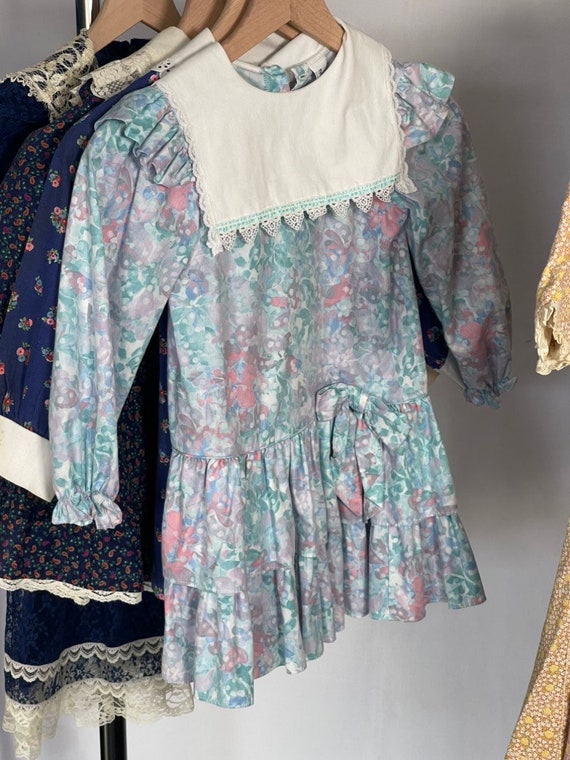 Vintage 1980’s Children’s Prairie Dress Lot - image 5