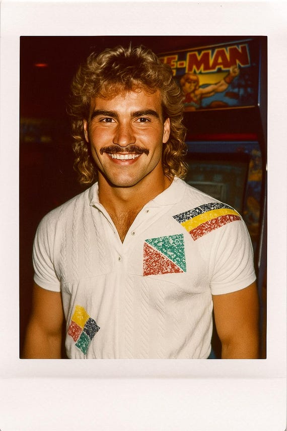 1980s Catalina Top - Color Block Print - Small - image 1