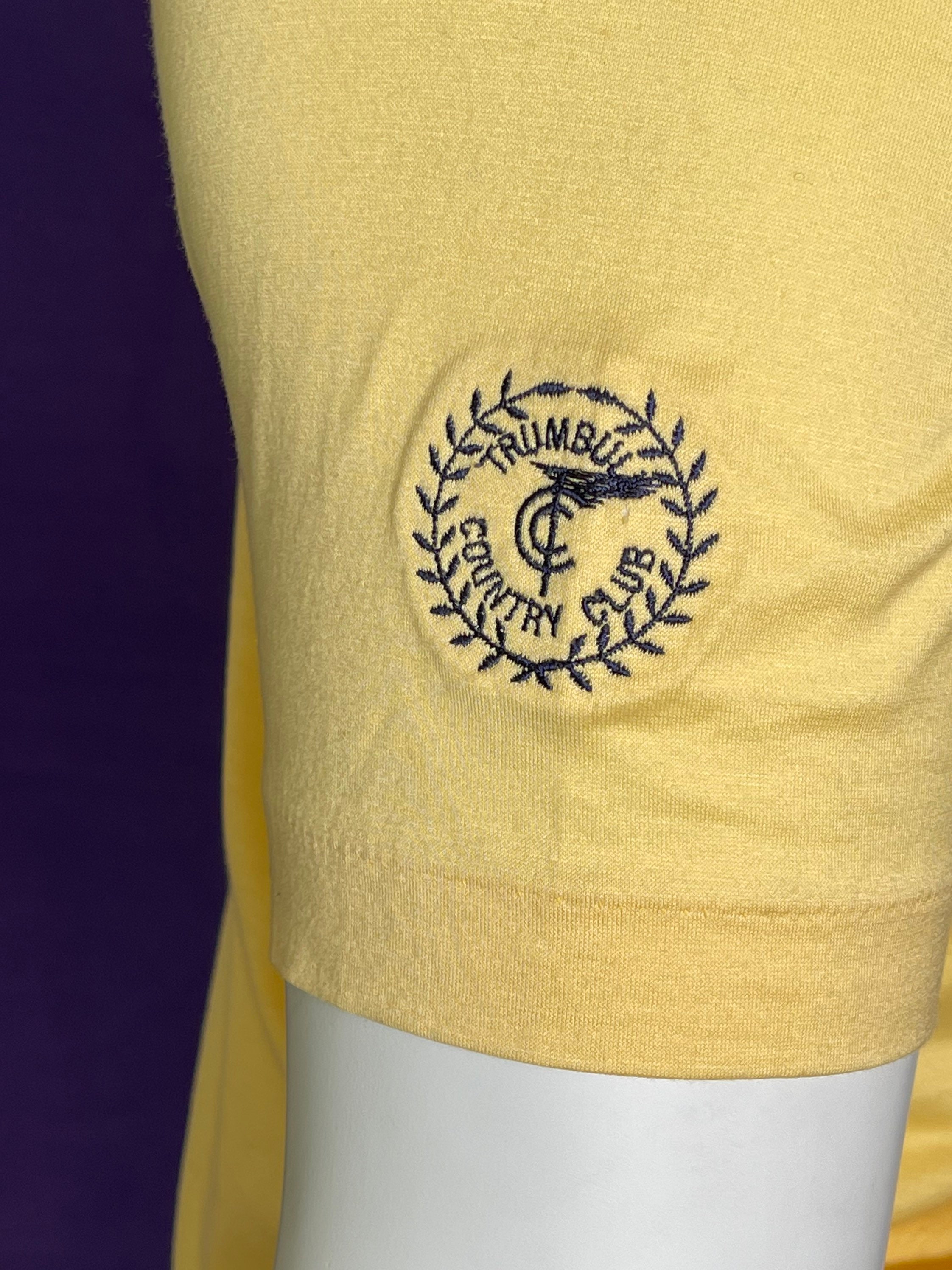 Vintage 1970s Trumbull Country Club Golf Shirt Etsy