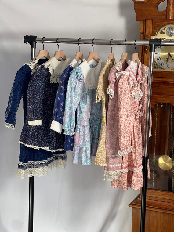 Vintage 1980’s Children’s Prairie Dress Lot - image 1