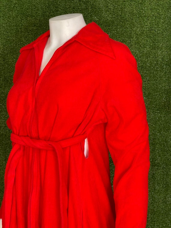 Vintage 1970s Bill Tice Red Loungewear Robe - image 2