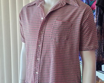 Camisa abotonada vintage Thane de los años 70