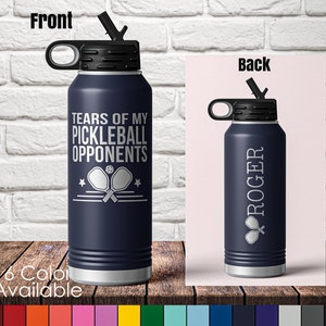 32 oz Tears of My Pickleball Opponents - Custom Laser Engraved Polar Camel Double Wall Water Bottle