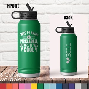 32 oz Playing Pickleball Before It Was Cool- Custom Laser Engraved Polar Camel Double Wall Water Bottle