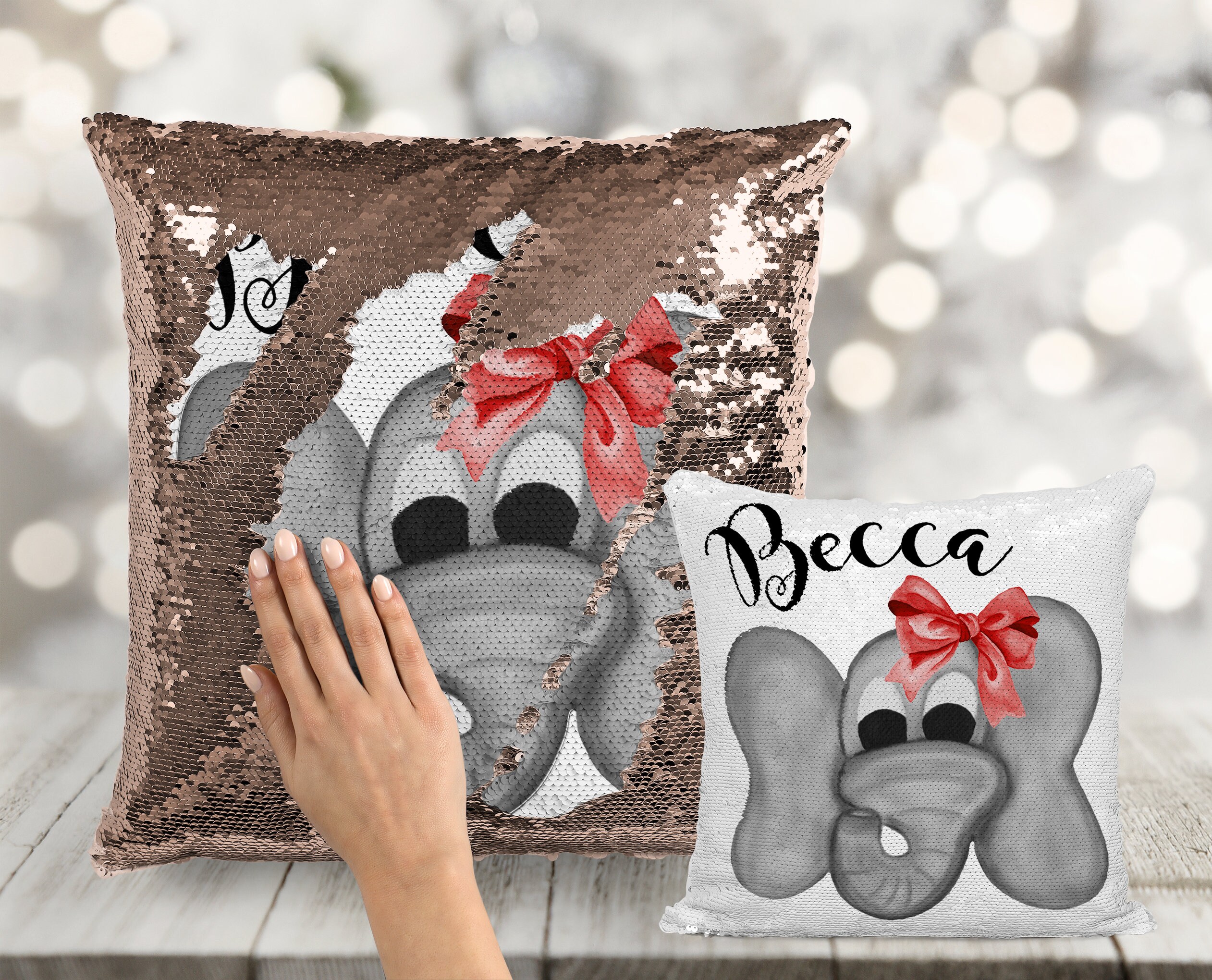Kids sequin pillow sales