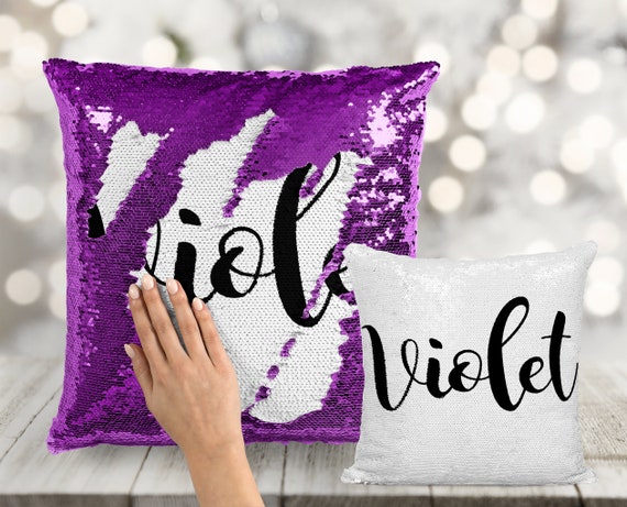 Custom name sequin pillow hotsell