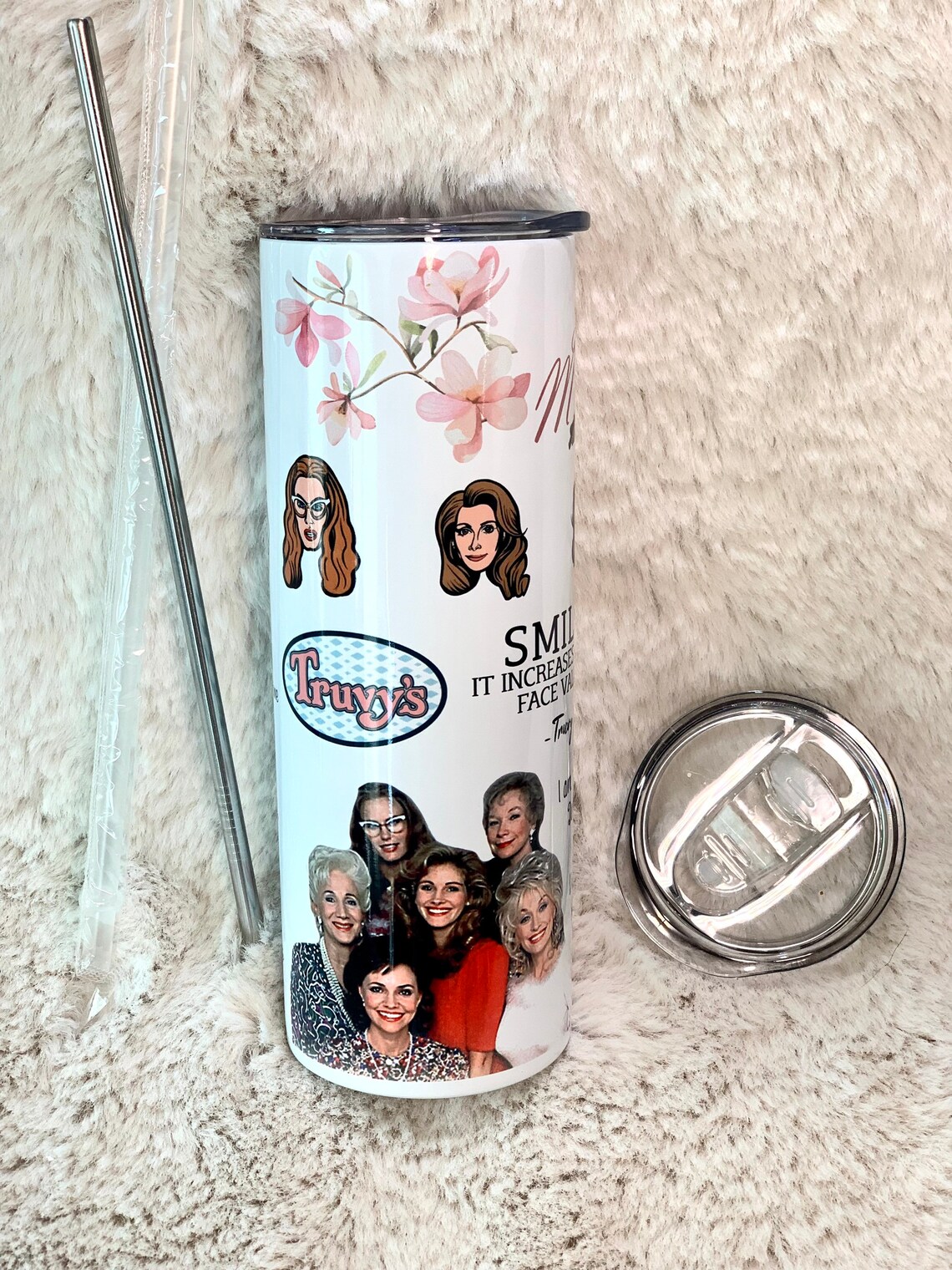 Steel Magnolias Skinny Tumbler 20oz or 30oz Double Wall Etsy