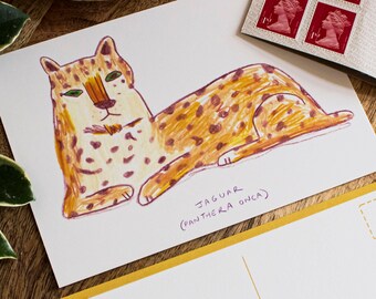 Cartão Postal Jaguar