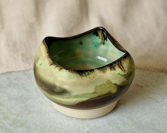 Forest Lagoon Ceramic Bowl, Home decor, Gift.