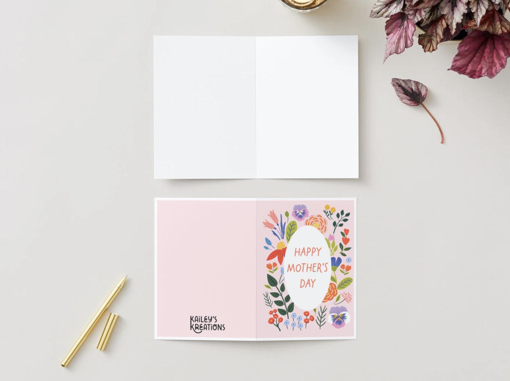 Happy Mother's Day Greeting Card | I Love You Mom | Mother Daughter ...
