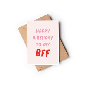 Alles Gute zum Geburtstag BFF Karte | Geburtstagskarte, Bestie Geburtstagskarte, Geburtstagskarte, Geburtstagsgeschenk, Einzigartige Karte | Grußkarte