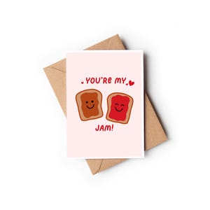 You’re My Jam Card | Funny Relationship Card | Valentines Card | Punny Love Card